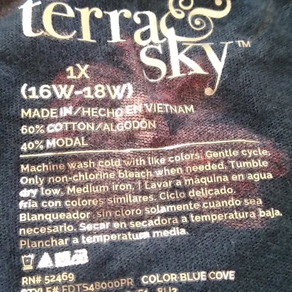 🌻2X$12 Terra & Sky Tunic | Size 1X - Picture 6 of 6